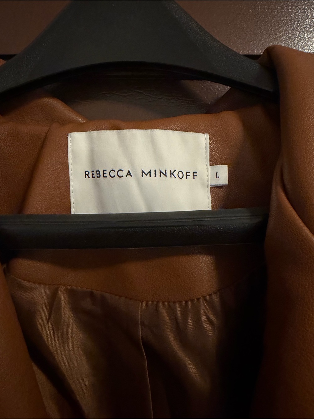 Rebecca Minkoff Cognac Moto Jacket - Picture 3 of 4